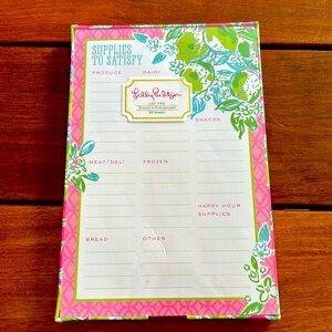 Lilly Pulitzer List Pad NWT | Supplies to Satisfy | Pink Lemonade